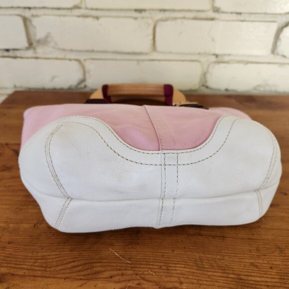 Euc Vintage Coach Hampton Y2K Daisy Pink Handbag Satche Pursel - Picture 8 of 14